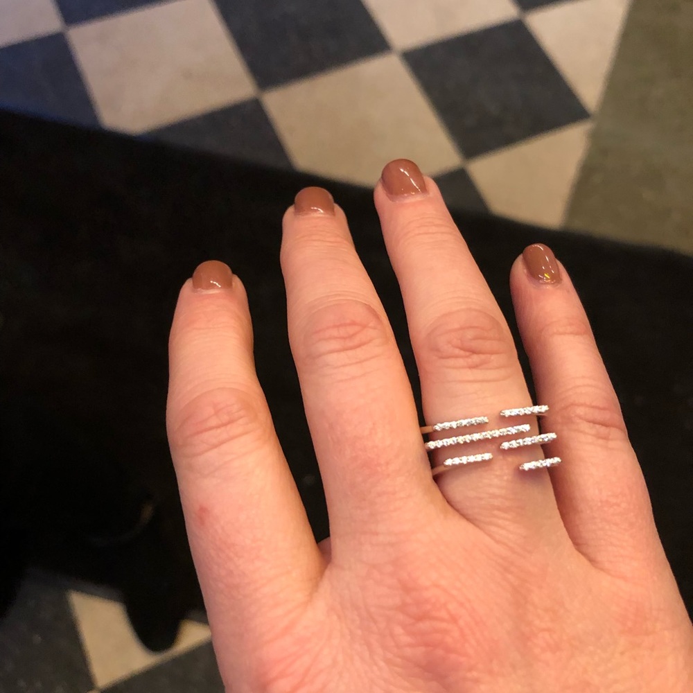 Cubic zirconia ring